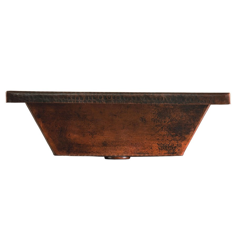 Thompson Traders BPU-1914BC Limited Editions Bath Diego Rectangular Handcrafted Copper Black Copper
