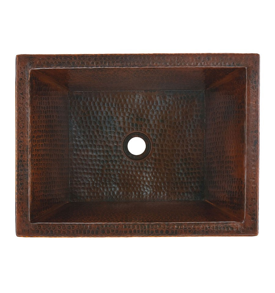 Thompson Traders BPV-1914BC Limited Editions Bath Diego II Rectangular Double Wall Handcrafted Copper Black Copper