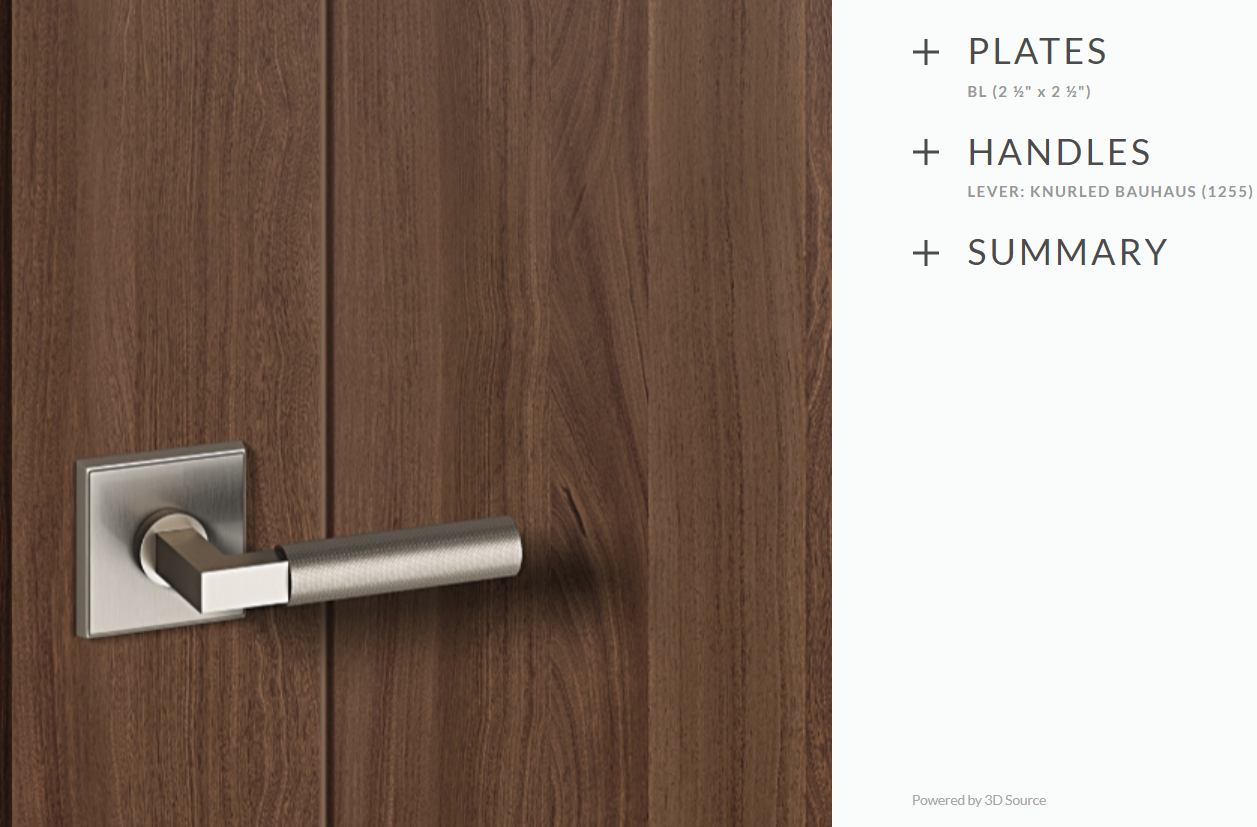 Ashley Norton BR.1255.30.R.3S Knurled Bauhaus Passage - Satin Brass