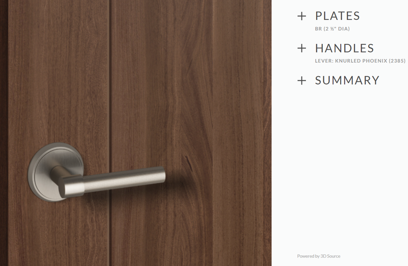 Ashley Norton BR.2385.20.L.3S/4B-238 Knurled Phoenix Privacy - Satin Brass/Polished Nickel