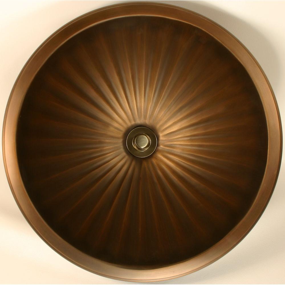 Linkasink BR004 Bronze Large Round Fluted - Parent