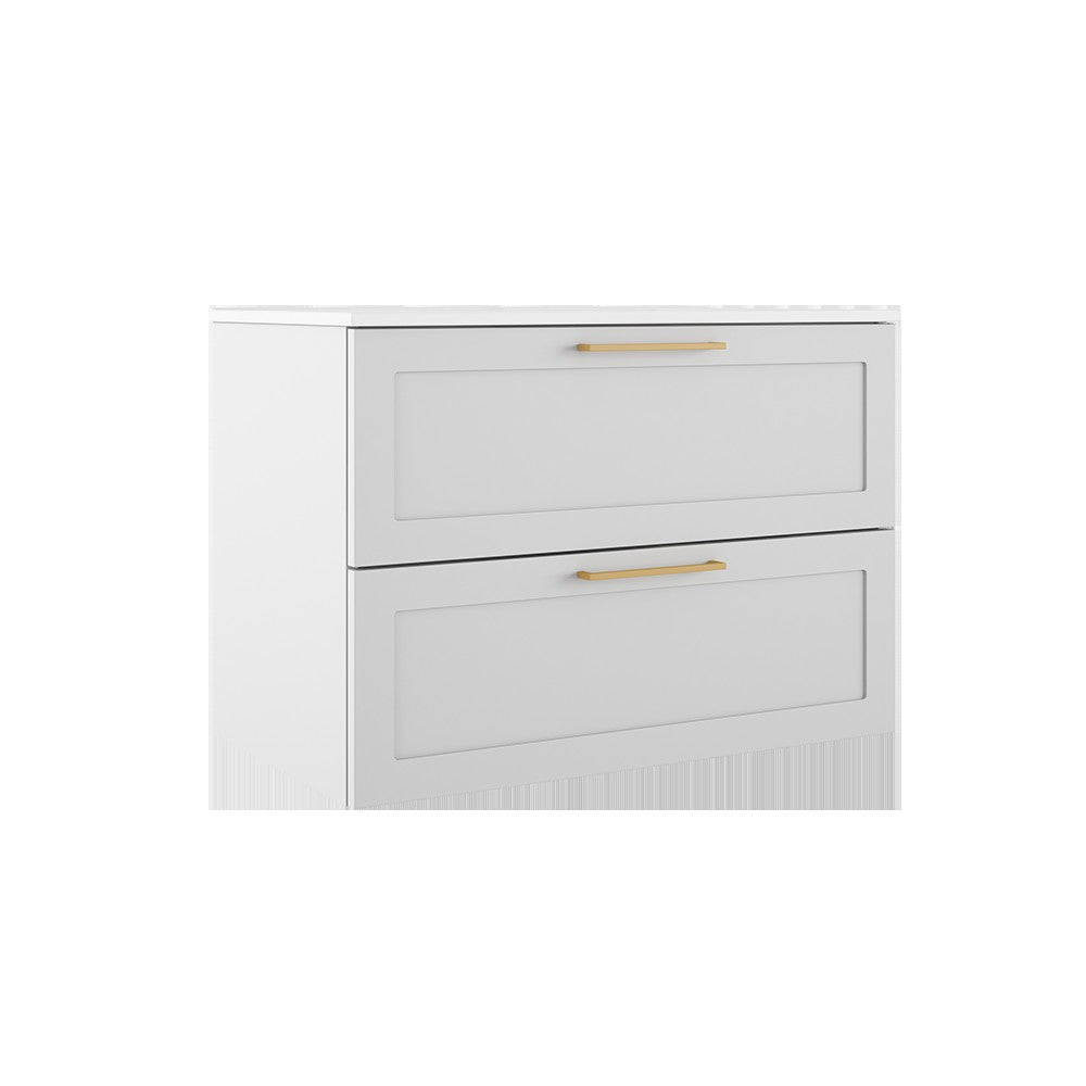 ICO Bath Rhythm Two Drawer Wall-Mounted Vanity