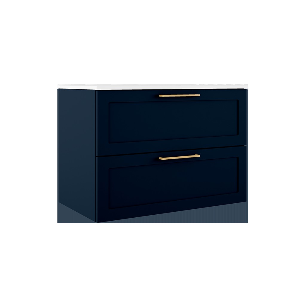 ICO Bath Rhythm Two Drawer Wall-Mounted Vanity