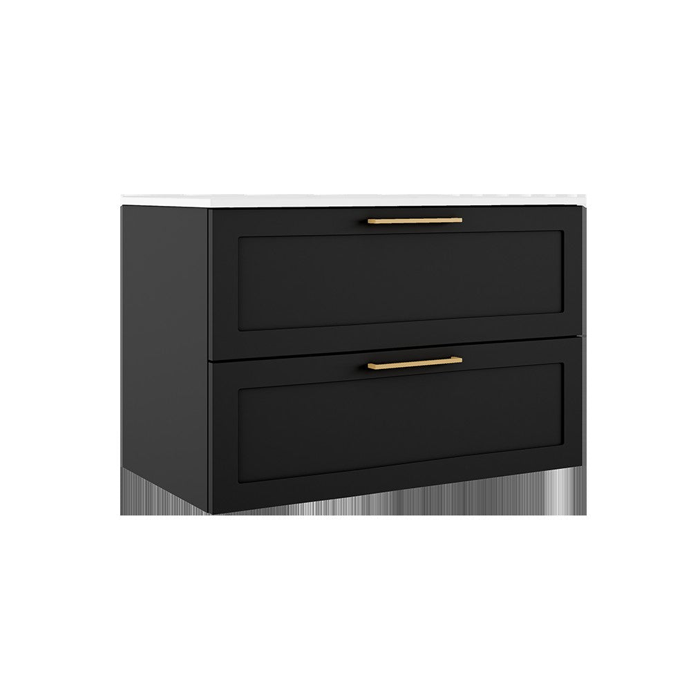 ICO Bath Rhythm Two Drawer Wall-Mounted Vanity