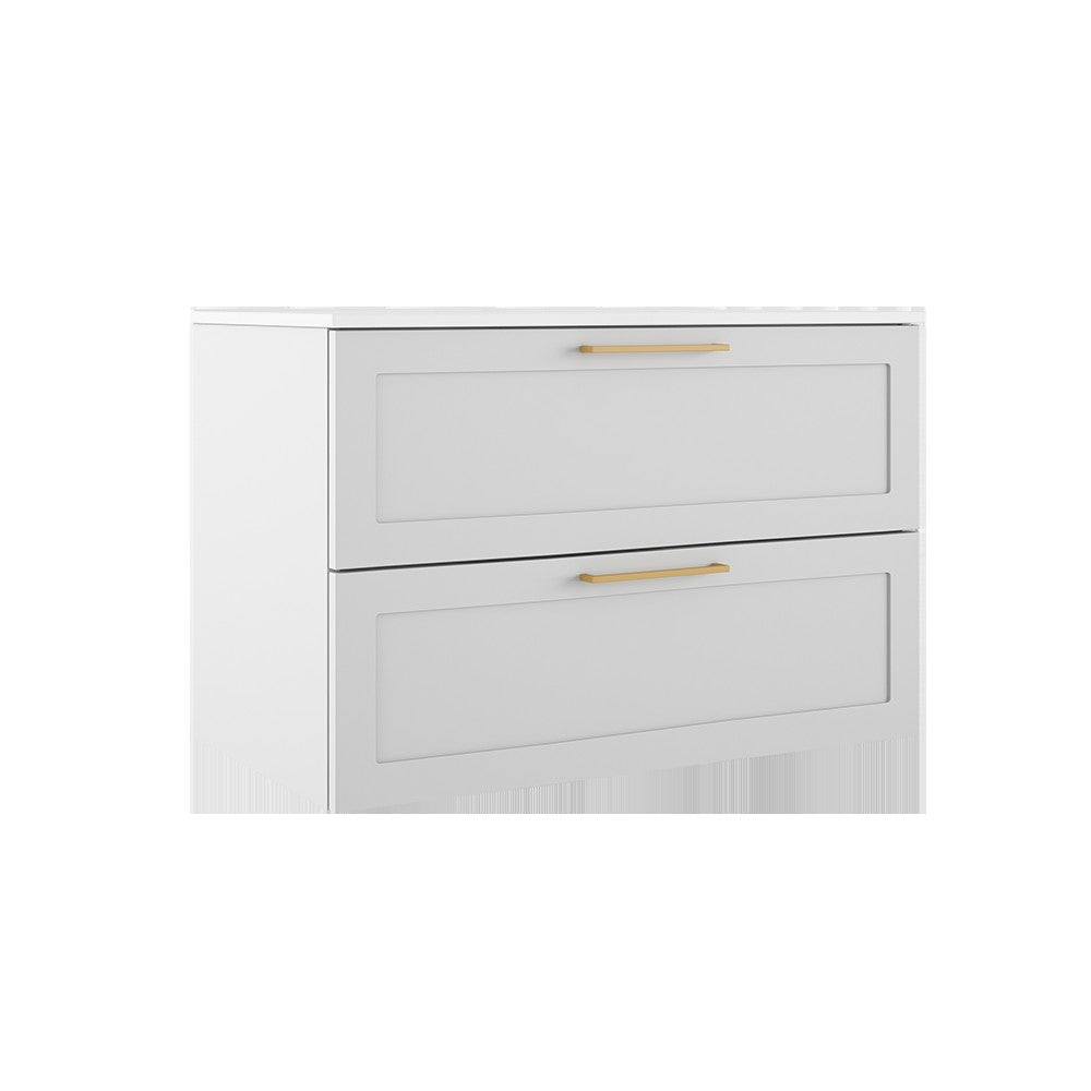 ICO Bath Rhythm Two Drawer Wall-Mounted Vanity