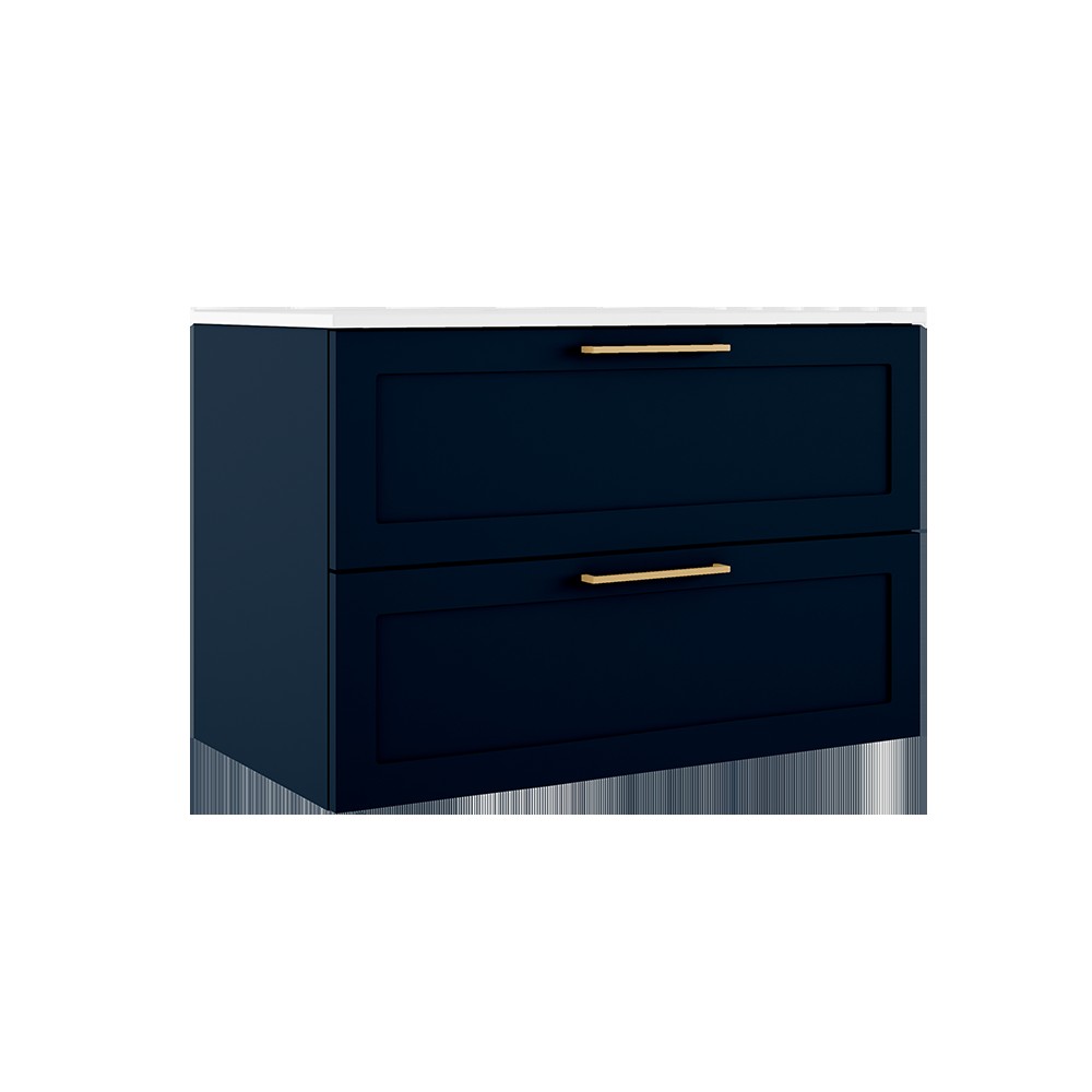 ICO Bath Rhythm Two Drawer Wall-Mounted Vanity