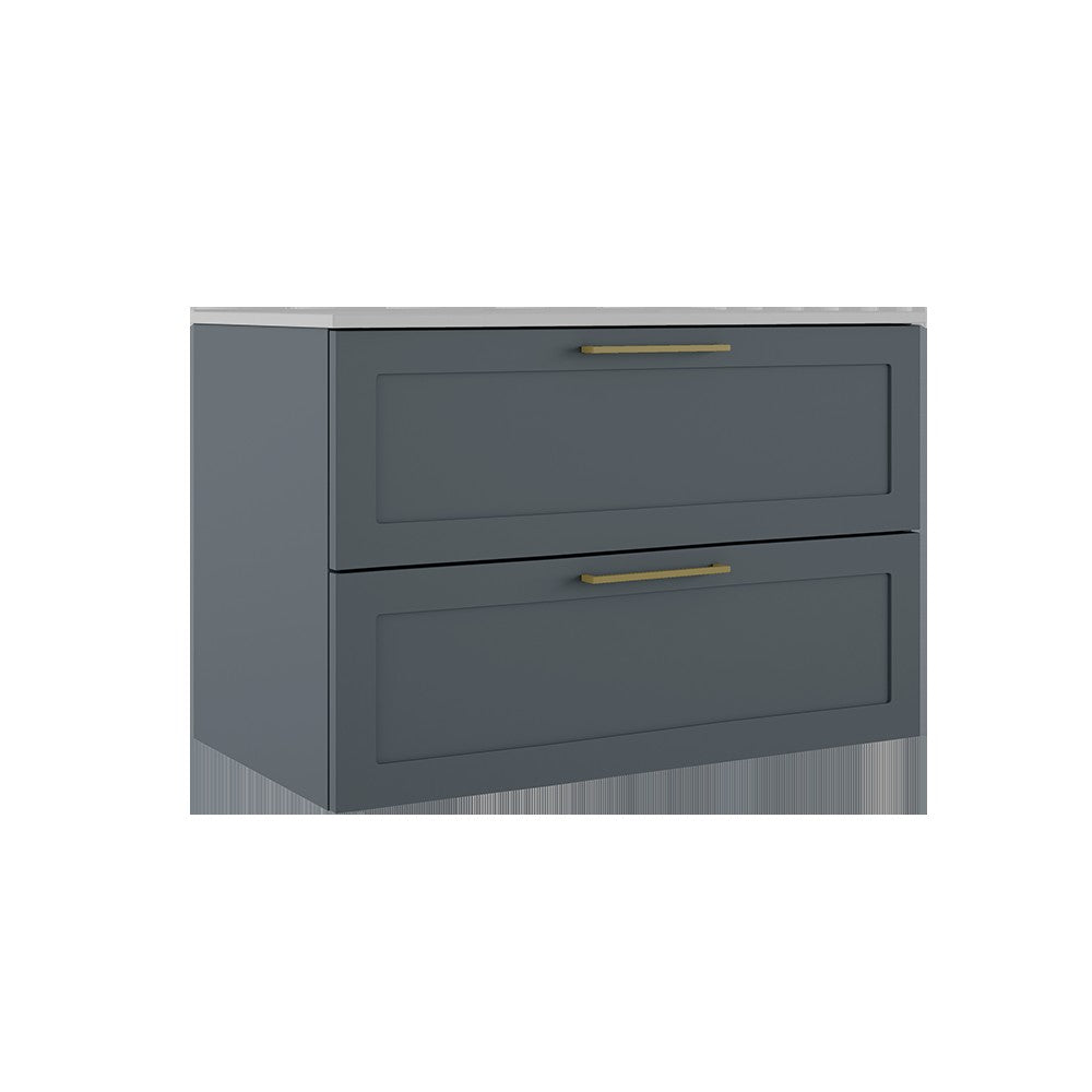 ICO Bath Rhythm Two Drawer Wall-Mounted Vanity