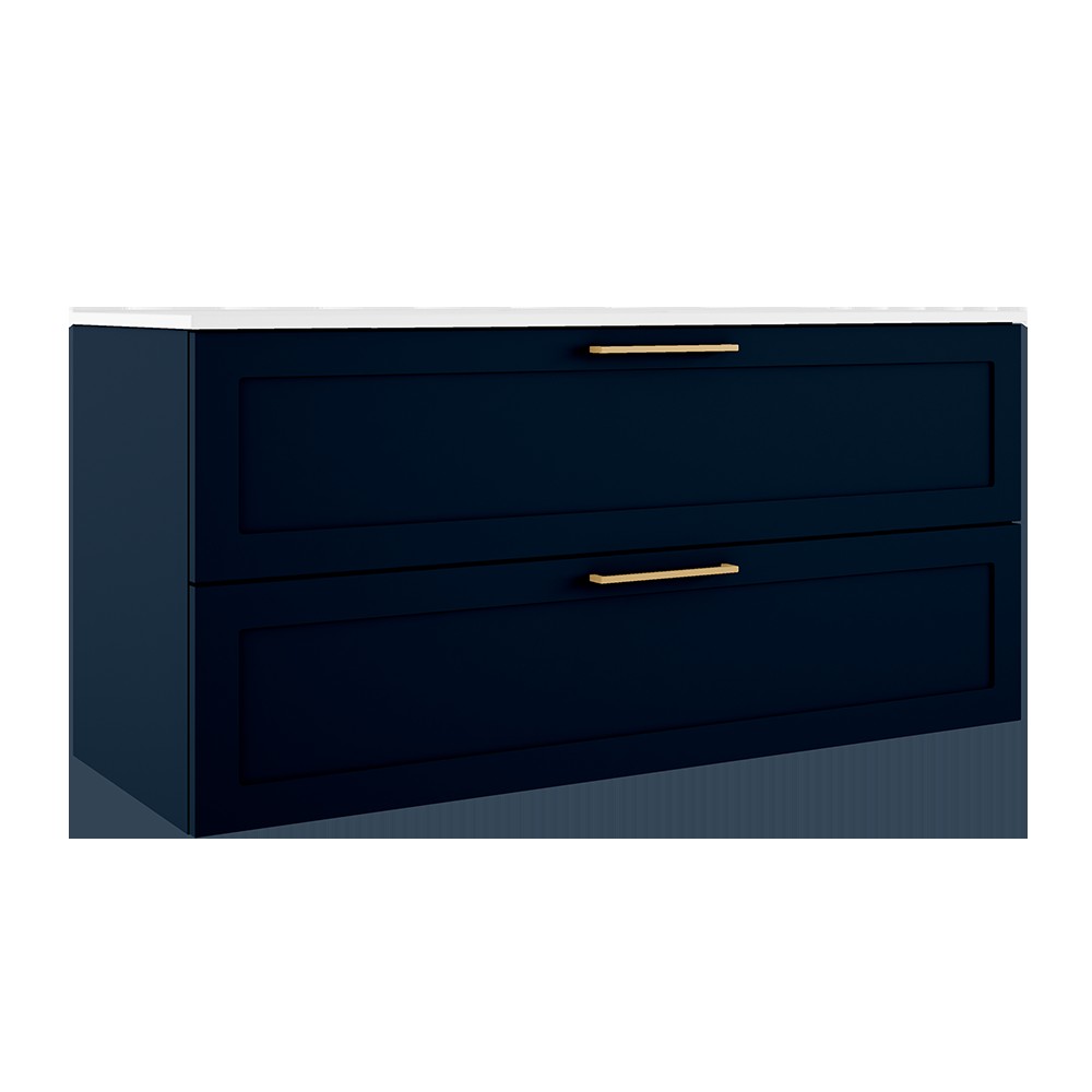 ICO Bath Rhythm Two Drawer Wall-Mounted Vanity