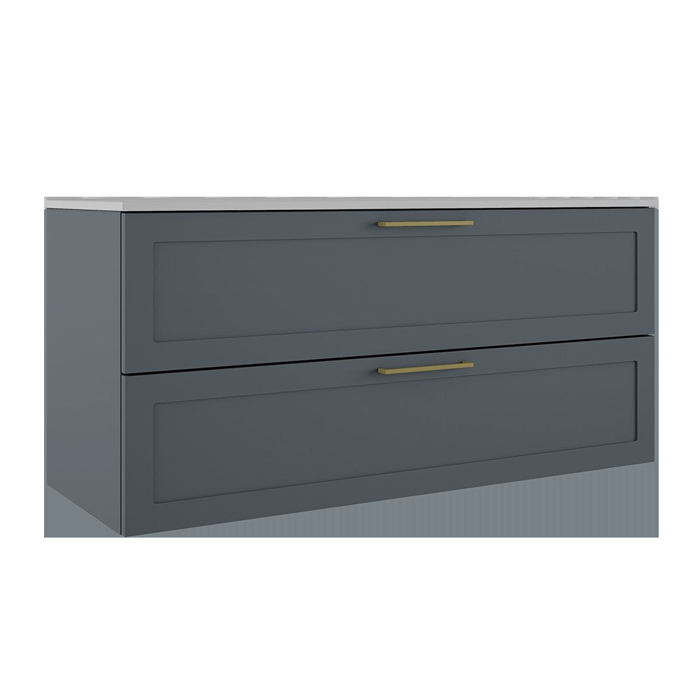 ICO Bath Rhythm Two Drawer Wall-Mounted Vanity