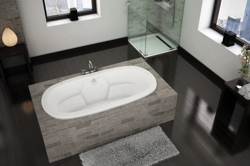 Americh BR6644-24PA5 Brisa 66" x 44" Drop In Platinum Combo 3 Tub
