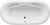 Americh BR6644-24L Brisa II 66" X 44" Drop In Luxury Whirlpool Tub