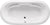Americh BR6644-24L Brisa II 66" X 44" Drop In Luxury Whirlpool Tub