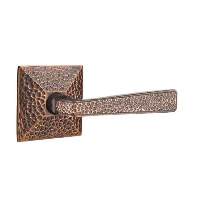 Emtek C5206RL Concealed , Privacy , Hammered Rosette , Rope Lever - Parent