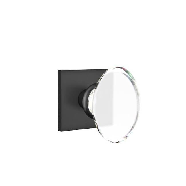 Emtek 5210HT Privacy , Square Rosette , Hampton Crystal Knob - Parent
