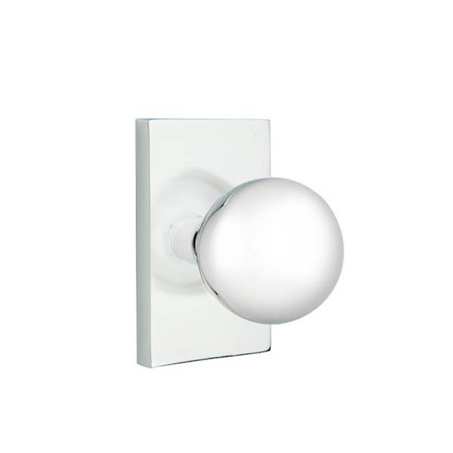 Emtek 5052OR Dummy , Modern Rectangular Rosette , Orb Knob - Parent