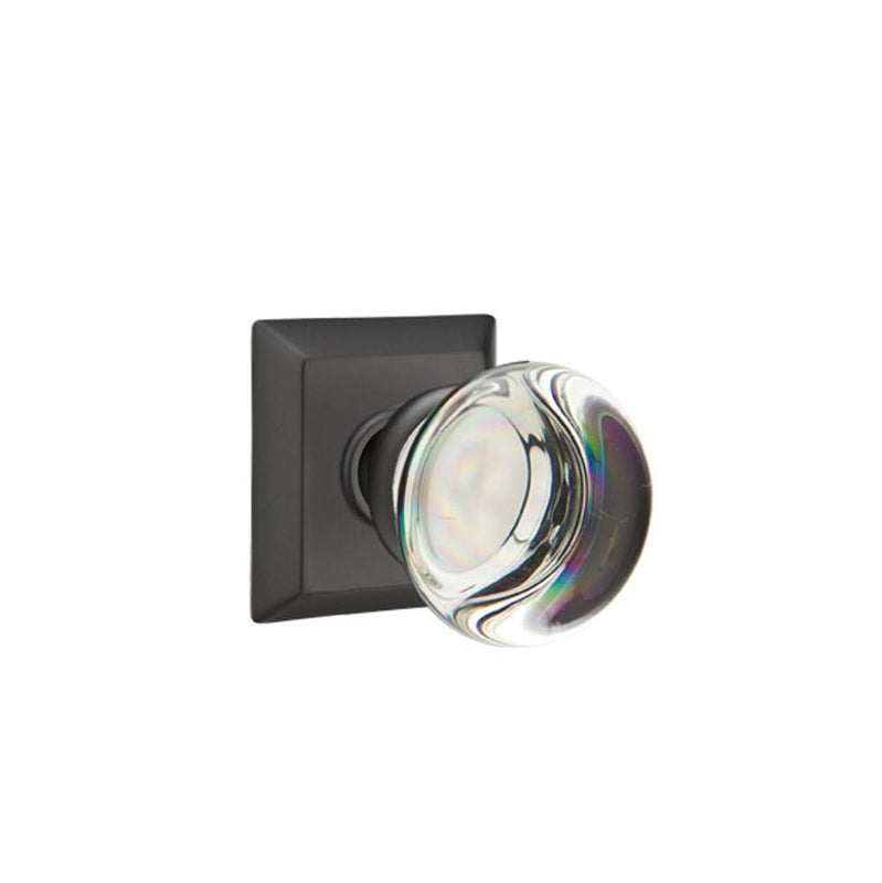 Emtek 8231PC Privacy , Quincy Rosette , Providence Crystal Knob - Parent