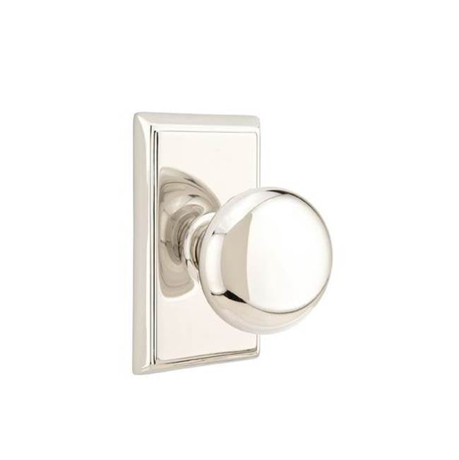 Emtek 8221P Privacy , Rectangular Rosette , Providence Knob - Parent