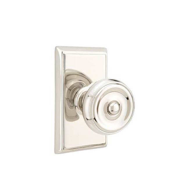 Emtek 8221W Privacy , Rectangular Rosette , Waverly Knob - Parent