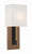 Crystorama BRE-A3633-MK-VG Brent 1 Light Sconce - Matte Black and Vibrant Gold