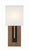 Crystorama BRE-A3633-MK-VG Brent 1 Light Sconce - Matte Black and Vibrant Gold