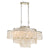 Crystorama BRI-3009-SA Brielle 6 Light Linear Chandelier - Antique Silver