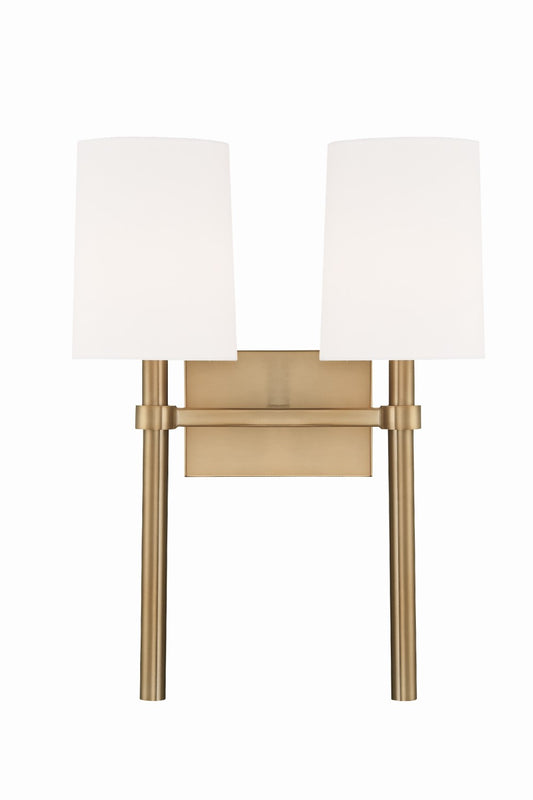 Crystorama BRO-452 Bromley 2 Light Wall Mount