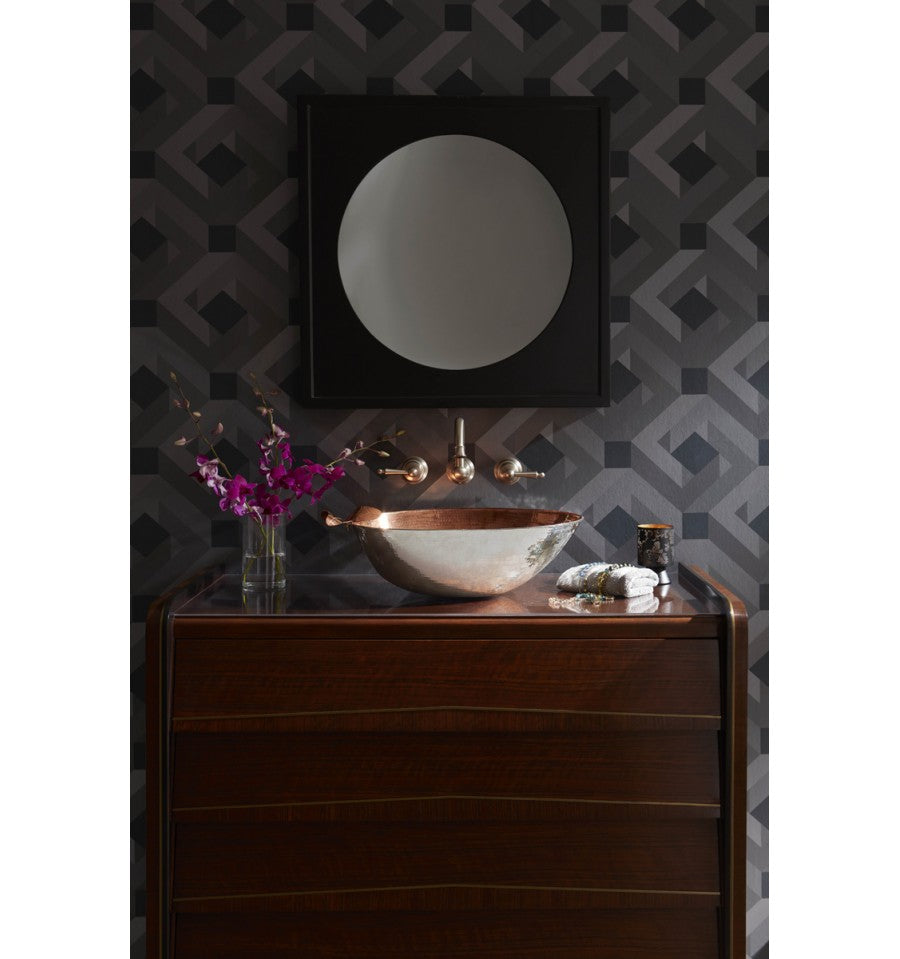 Thompson Traders BRV-1914TT Legacy Bath Ovalo Handcrafted Oval Bath Vessel Bowl Rose Gold interior/Nickel exterior