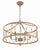 Crystorama BRX-B7906-BS Brixton 6 Light Chandelier - Burnished Silver