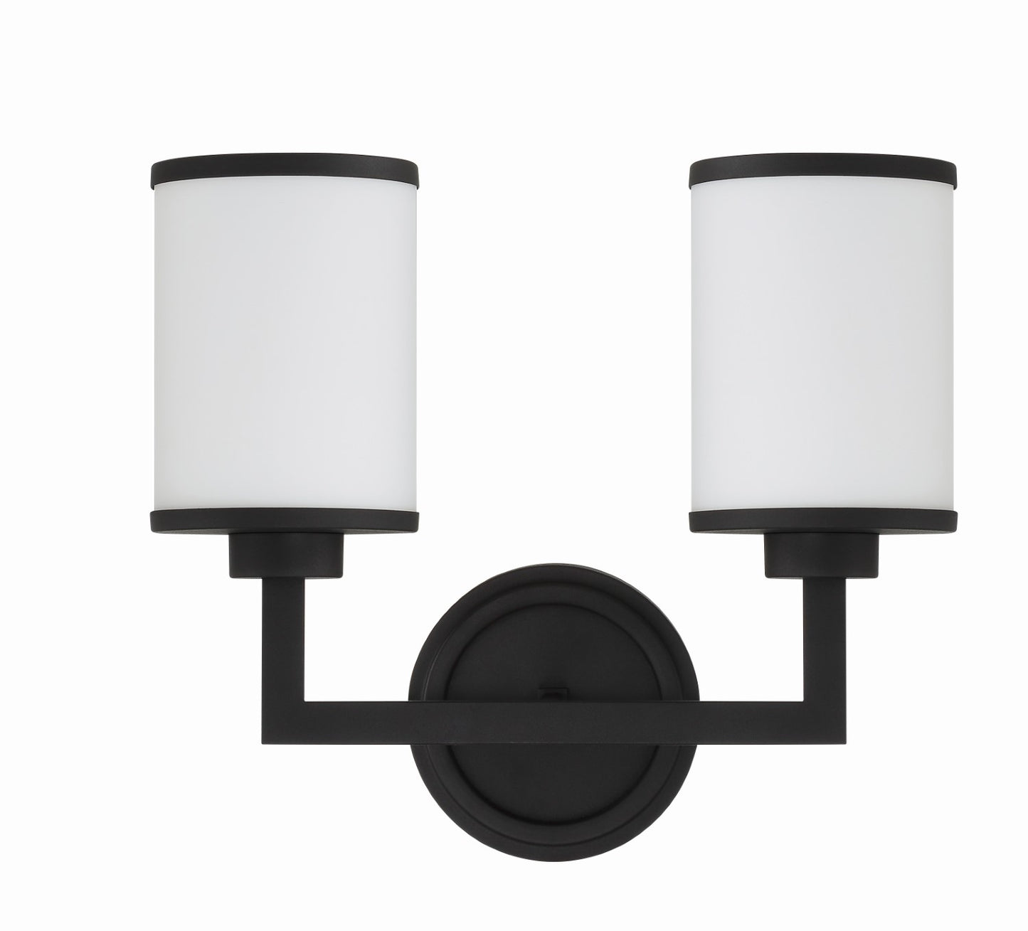 Crystorama BRY-8002-BF Bryant 2 Light Wall Mount - Black Forged