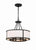 Crystorama BRY-8004-BF Bryant 4 Light Chandelier - Black Forged