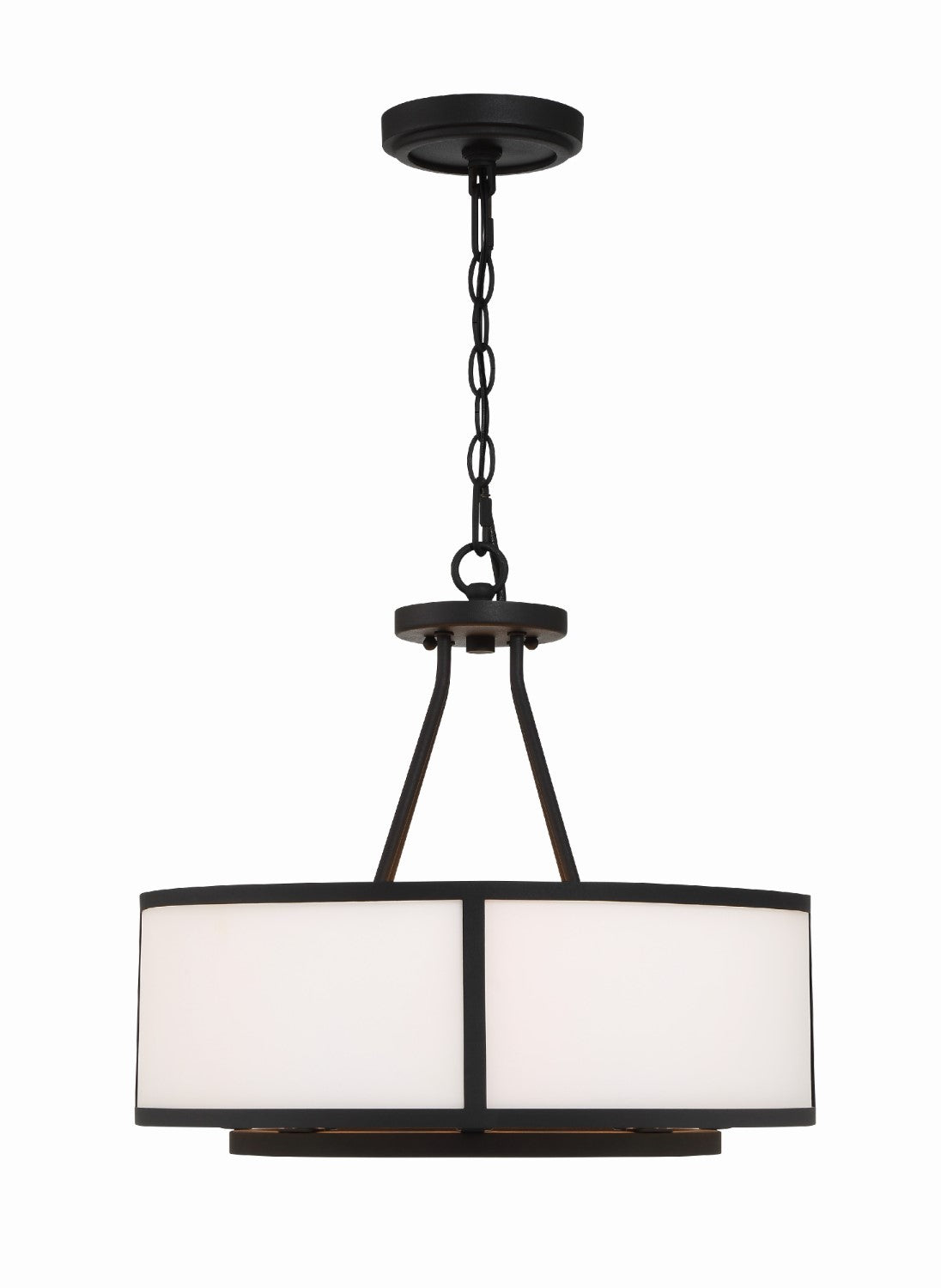 Crystorama BRY-8004-BF Bryant 4 Light Chandelier - Black Forged
