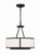 Crystorama BRY-8004-BF Bryant 4 Light Chandelier - Black Forged