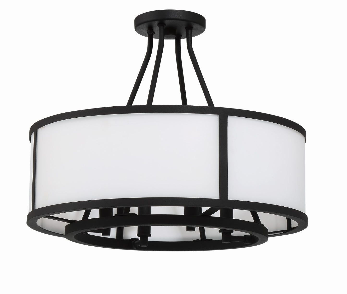 Crystorama BRY-8004-BF_CEILING Bryant 4 Light Ceiling Mount - Black Forged
