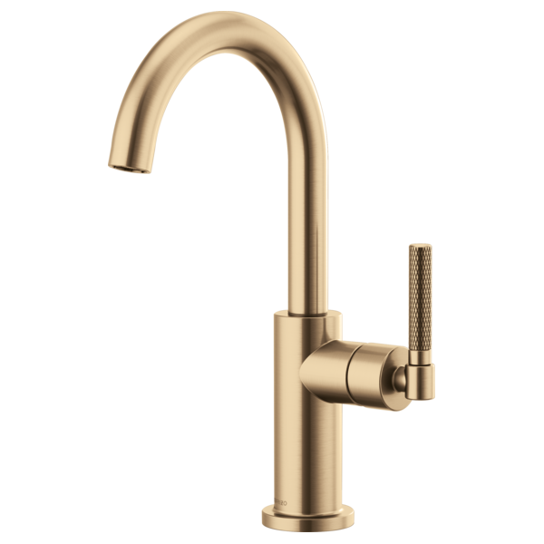 Brizo 61043LF Litze Bar Faucet With Arc Spout and Knurled Handle Kit