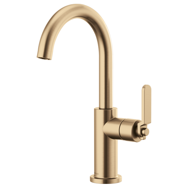 Brizo 61044LF Litze Bar Faucet With Arc Spout and Industrial Handle Kit