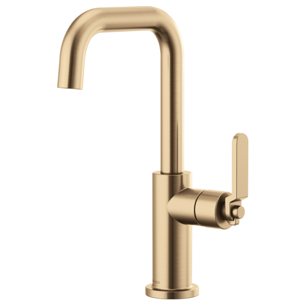 Brizo 61054LF Litze Bar Faucet With Square Spout and Industrial Handle Kit