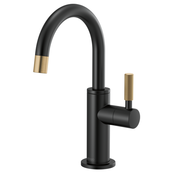 Brizo 61343LF-C Litze Beverage Faucet With Arc Spout and Knurled Handle - Parent