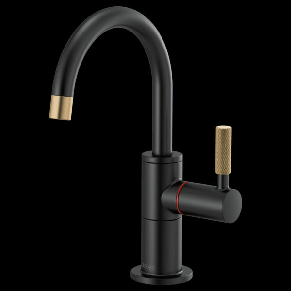 Brizo 61343LF-H Litze Instant Hot Faucet With Arc Spout and Knurled Handle