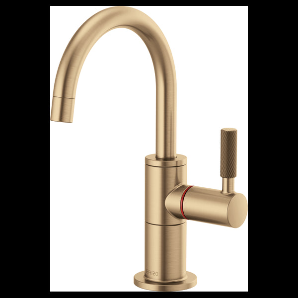 Brizo 61343LF-H Litze Instant Hot Faucet With Arc Spout and Knurled Handle