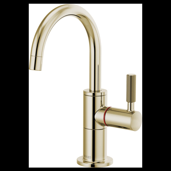 Brizo 61343LF-H Litze Instant Hot Faucet With Arc Spout and Knurled Handle