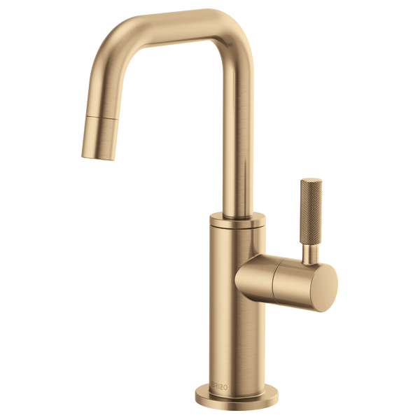 Brizo 61353LF-C Litze Beverage Faucet With Square Spout and Knurled Handle
