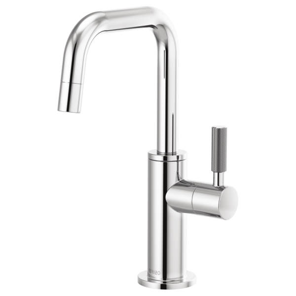 Brizo 61353LF-C Litze Beverage Faucet With Square Spout and Knurled Handle