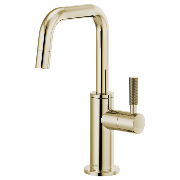 Brizo 61353LF-C Litze Beverage Faucet With Square Spout and Knurled Handle