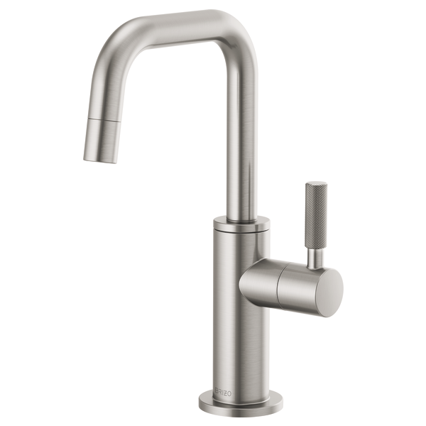 Brizo 61353LF-C Litze Beverage Faucet With Square Spout and Knurled Handle