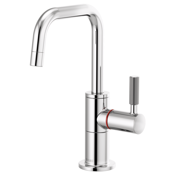 Brizo 61353LF-H Litze Instant Hot Faucet With Square Spout and Knurled Handle