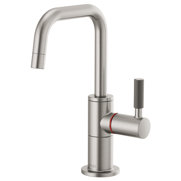 Brizo 61353LF-H Litze Instant Hot Faucet With Square Spout and Knurled Handle