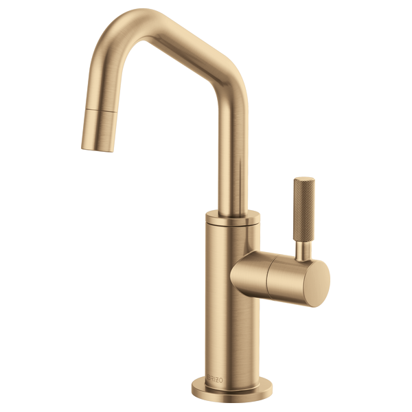 Brizo 61363LF-C Litze Beverage Faucet With Angled Spout and Knurled Handle