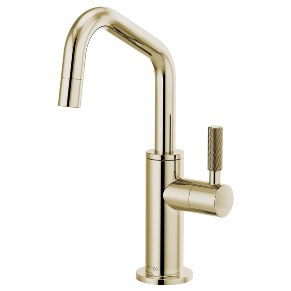 Brizo 61363LF-C Litze Beverage Faucet With Angled Spout and Knurled Handle