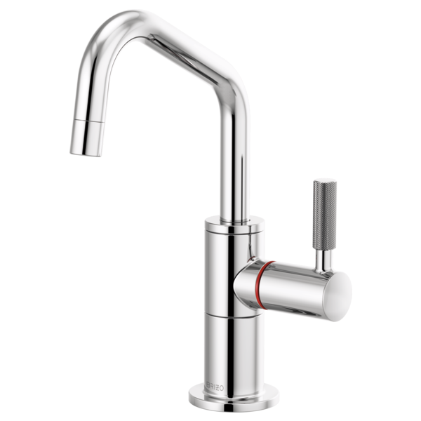 Brizo 61363LF-H Litze Instant Hot Faucet With Angled Spout and Knurled Handle