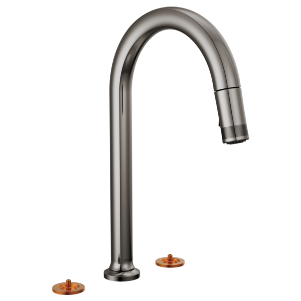 Brizo 62506LF-LHP-L Kintsu Widespread Pull-Down Faucet With Arc Spout - Less Handles